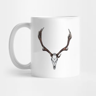 Skull and antlers of an elk Mug